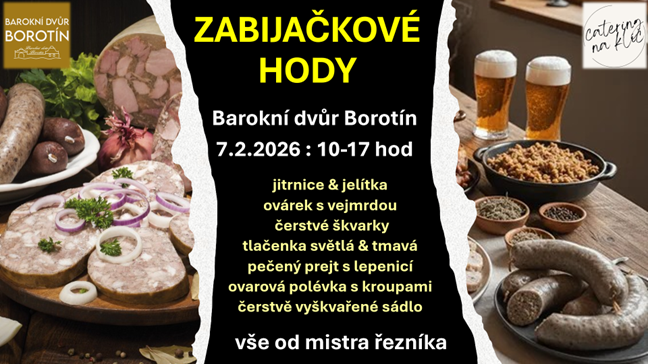 Zabijačkové hody na statku v Borotíně