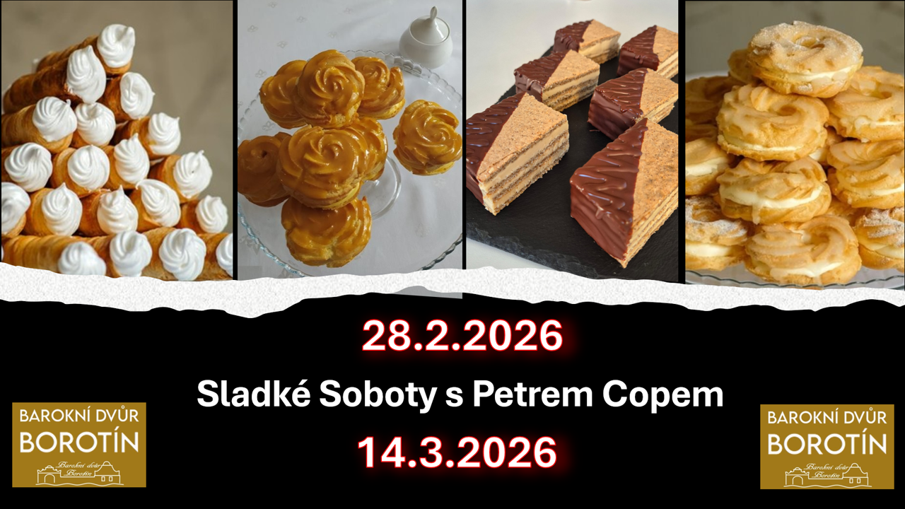 Sladké Soboty s Petrem Copem (28.2.2026 a 14.3.2026)